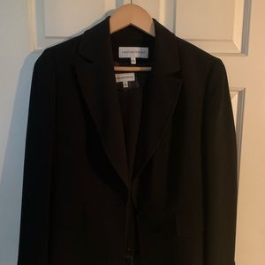 Black suit. With tank top